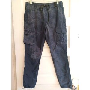 Pacsun navy cargo pants womens M elastic waist joggers Y2K style skate beach